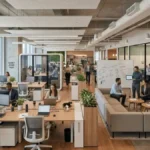 Full modern office interior