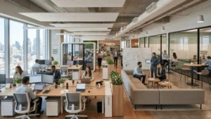 Full modern office interior